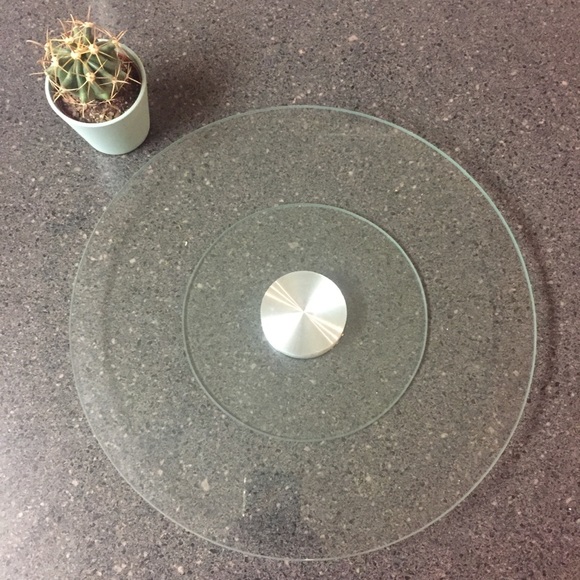 Sarah Peyton Home Tempered Glass Lazy Susan - Picture 1 of 4